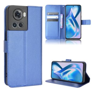 For OnePlus Ace 5G / 10R Diamond Texture Leather Phone Case(Blue) (OEM)