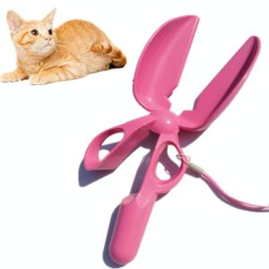 Dog Cat Pit Picker Pet Manure Picker Scissor Type Poop Shovel Pet Cleaning Products(Pink) (OEM)