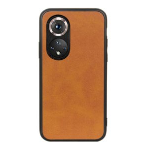For Honor 50 Pro Accurate Hole Two-color Calf Texture Shockproof Case(Brown) (OEM)