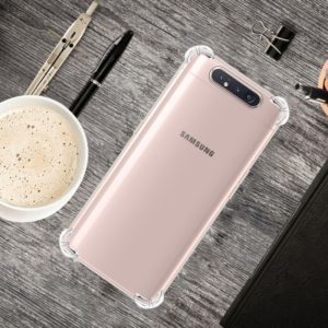 For Samsung Galaxy A80 / A90 Four-Corner Anti-Drop Ultra-Thin Transparent TPU Phone Case (OEM)