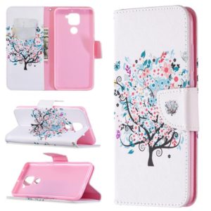 For Xiaomi Redmi Note 9 Colored Drawing Pattern Horizontal Flip Leather Case with Holder & Card Slots & Wallet(Little Tree) (OEM)