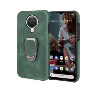 For Nokia G20 Ring Holder PU Phone Case(Dark Green) (OEM)