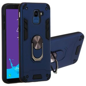 For Samsung Galaxy J6 (2018) 2 in 1 Armour Series PC + TPU Protective Case with Ring Holder(Sapphire Blue) (OEM)