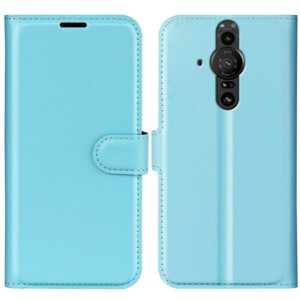 For Sony Xperia Pro-I Litchi Texture Horizontal Flip Protective Case with Holder & Card Slots & Wallet(Blue) (OEM)