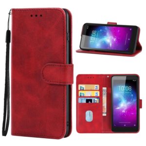 Leather Phone Case For ZTE Blade A3 (2019)(Red) (OEM)