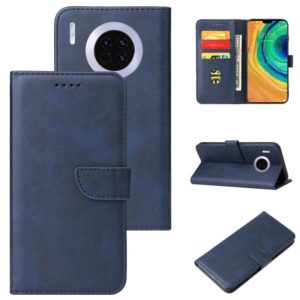 For Huawei Mate 30 Calf Texture Buckle Horizontal Flip Leather Case with Holder & Card Slots & Wallet(Blue) (OEM)
