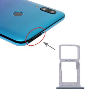 SIM Card Tray + SIM Card Tray / Micro SD Card Tray for Huawei P smart Pro 2019 (Blue) (OEM)