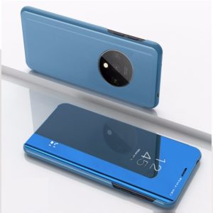 For Xiaomi Redmi K30 Pro Plated Mirror Horizontal Flip Leather Case with Holder(Blue) (OEM)