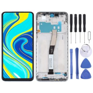 LCD Screen and Digitizer Full Assembly with Frame for Xiaomi Redmi Note 9S / Redmi Note 9 Pro Max / Redmi Note 9 Pro (India) / Redmi Note 9 Pro / Note 10 Lite (Silver) (OEM)