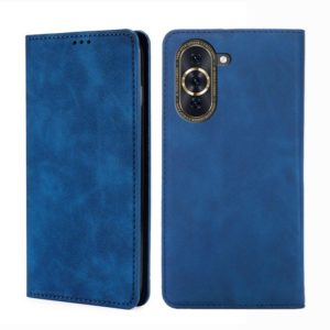 For Huawei nova 10 Pro Skin Feel Magnetic Horizontal Flip Leather Phone Case(Blue) (OEM)