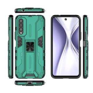 For Honor X20 SE Supersonic PC + TPU Shock-proof Protective Case with Holder(Green) (OEM)