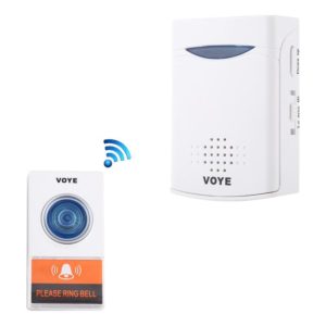 VOYE V006A Home Music Remote Control Wireless Doorbell with 38 Polyphony Sounds(White) (VOYE) (OEM)