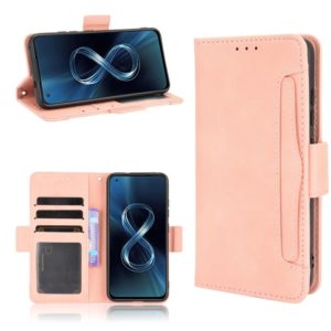 For Asus Zenfone 8 / 8Z Skin Feel Calf Pattern Leather Phone Case(Pink) (OEM)