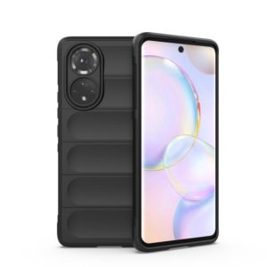 For Huawei Nova 9/Honor 50 Magic Shield TPU + Flannel Phone Case(Black) (OEM)