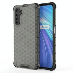 For OPPO Realme 6 Shockproof Honeycomb PC + TPU Case(Grey) (OEM)