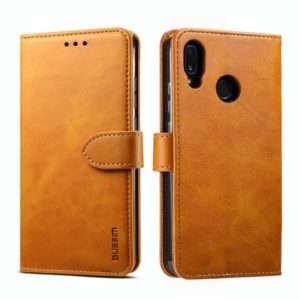 For Huawei P20 Lite GUSSIM Business Style Horizontal Flip Leather Case with Holder & Card Slots & Wallet(Khaki) (GUSSIM) (OEM)