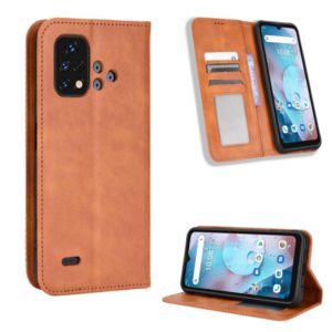 For Umidigi Bison X10S / X10S NFC Magnetic Buckle Retro Texture Leather Phone Case(Brown) (OEM)