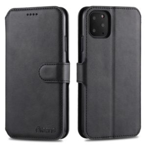 For iPhone 11 Pro Max AZNS Calf Texture Magnetic Horizontal Flip PU Leather Case with Holder & Card Slots & Photo Frame(Black) (AZNS) (OEM)