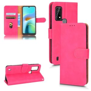 For Blackview A50 Skin Feel Magnetic Flip Leather Phone Case(Rose Red) (OEM)