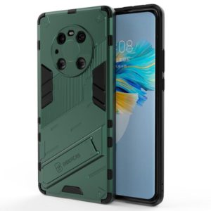 For Huawei Mate 40 Pro Punk Armor 2 in 1 PC + TPU Shockproof Case with Invisible Holder(Green) (OEM)