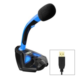 K1 Desktop Omnidirectional USB Wired Mic Condenser Microphone with Phone Holder, Compatible with PC / Mac for Live Broadcast, Show, KTV, etc (OEM)