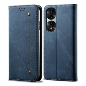 For Honor 70 Pro / 70 Pro+ Denim Texture Flip Leather Phone Case(Blue) (OEM)
