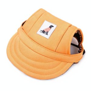 Pet Accessories Adjustment Buckle Baseball Cap, Size: S(Orange) (OEM)