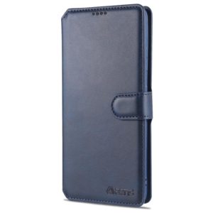 For Samsung Galaxy S21 Ultra 5G AZNS Calf Texture Horizontal Flip Leather Case with Holder & Card Slots & Wallet & Photo Frame(Blue) (AZNS) (OEM)