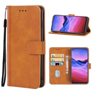 Leather Phone Case For ZTE Blade V2020 Vita(Brown) (OEM)