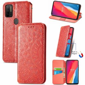 For Ulefone Note 11 Plus Blooming Mandala Embossed Pattern Magnetic Horizontal Flip Leather Case with Holder & Card Slots & Wallet(Red) (OEM)