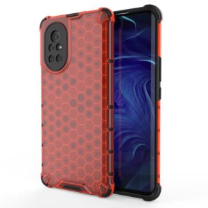 For Huawei nova 8 5G Shockproof Honeycomb PC + TPU Protective Case(Red) (OEM)
