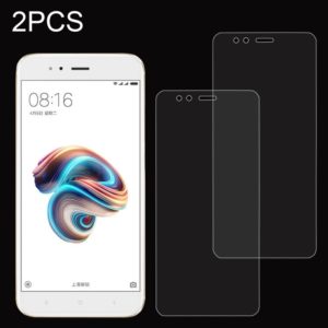 2 PCS for Xiaomi Mi 5X / A1 0.26mm 9H Surface Hardness 2.5D Explosion-proof Full Screen Tempered Glass Screen Film (OEM)