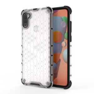 For Galaxy A11 (European Version) Shockproof Honeycomb PC + TPU Protective Case(White) (OEM)