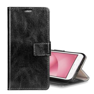 For Asus ZenFone 4 Max ZC520KL Retro Crazy Horse Texture Horizontal Flip Leather Case with Holder & Card Slots & Wallet & Photo Frame(Black) (OEM)