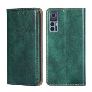 For TCL 30 5G / 30+ 5G Pure Color Magnetic Leather Phone Case(Green) (OEM)