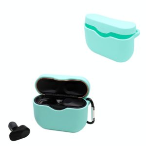2 PCS Bluetooth Earphone Silicone Protective Cover with Hook For Sony WF-1000XM3(Mint Green) (OEM)