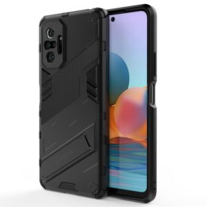 For Xiaomi Redmi Note 10 Pro Punk Armor 2 in 1 PC + TPU Shockproof Case with Invisible Holder(Black) (OEM)
