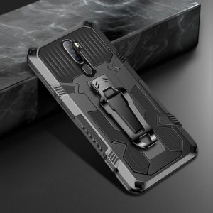 For Xiaomi Redmi Note 8 Pro Armor Warrior Shockproof PC + TPU Protective Case(Black) (OEM)