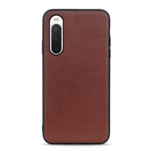 For Sony Xperia 10 IV Sheep Texture Leather Phone Case(Brown) (OEM)