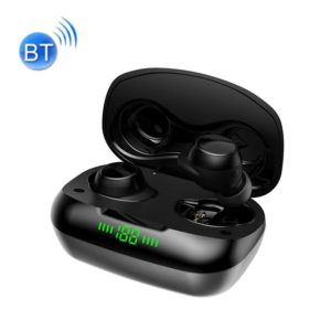 TWS-24 Bluetooth 5.0 Wireless Noise Cancelling Waterproof Touch Control Mini Earphone Support Voice Assistant(Gray) (OEM)