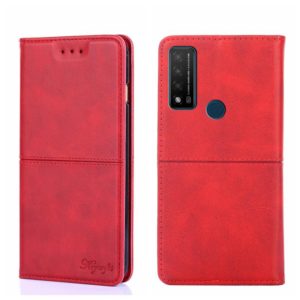 For TCL 20 R 5G/Bremen/20 AX 5G Cow Texture Magnetic Horizontal Flip Leather Phone Case(Red) (OEM)