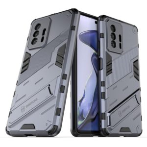 For Xiaomi Mi 11T / 11T Pro Punk Armor 2 in 1 PC + TPU Shockproof Case with Invisible Holder(Gray) (OEM)