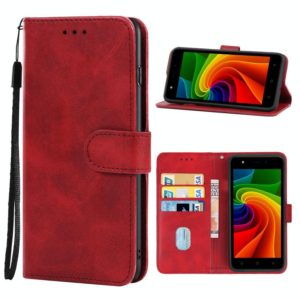 For Tecno F2 Leather Phone Case(Red) (OEM)