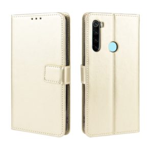 For Xiaomi Redmi Note 8T Retro Crazy Horse Texture Horizontal Flip Leather Case with Holder & Card Slots & Photo Frame(Gold) (OEM)