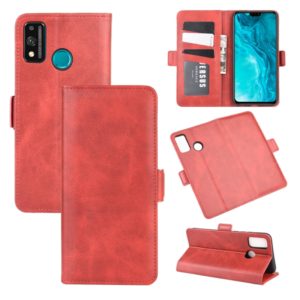 For Huawei Honor 9X lite Dual-side Magnetic Buckle Horizontal Flip Leather Case with Holder & Card Slots & Wallet(Red) (OEM)