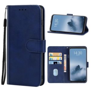 Leather Phone Case For Meizu 16 Plus(Blue) (OEM)