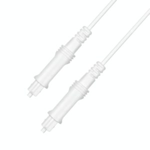 20m EMK OD2.2mm Digital Audio Optical Fiber Cable Plastic Speaker Balance Cable(White) (EMK) (OEM)