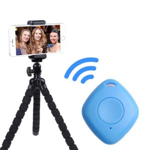 3 PCS Bluetooth Remote Control Diamond-Shaped Selfie Mobile Phone Camera Remote Control(Blue) (OEM)