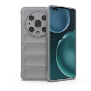 For Honor Magic4 Pro Magic Shield TPU + Flannel Phone Case(Grey) (OEM)
