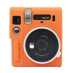 Soft Silicone Protective Case for Fujifilm Instax mini 40 (Orange) (OEM)